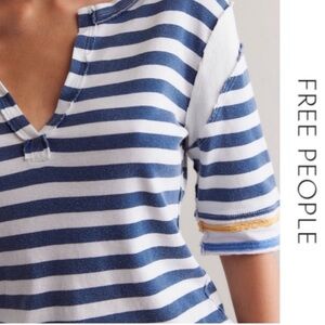 *Exposed Seams* FREE PEOPLE Fast Line Tee Larde Soft Shirt Cute Top NWT’S-$70